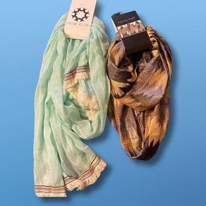 2 NEW FORTUNE DESIGN INFINITY SCARFS